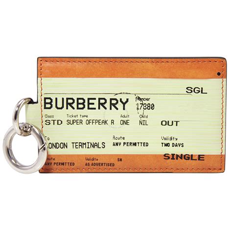 burberry keyring ticket|Burberry Train Ticket Keyring Unlocks Exclusive Sneakers.